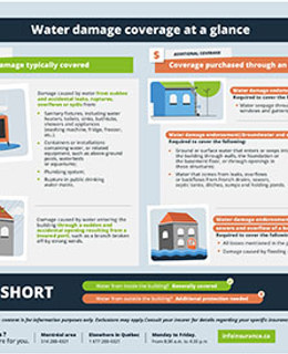 Water damage coverage at a glance
