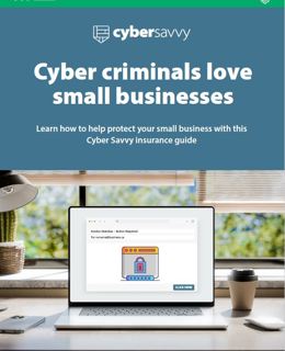 Learn how to help protect your small business with this Cyber Savvy insurance guide